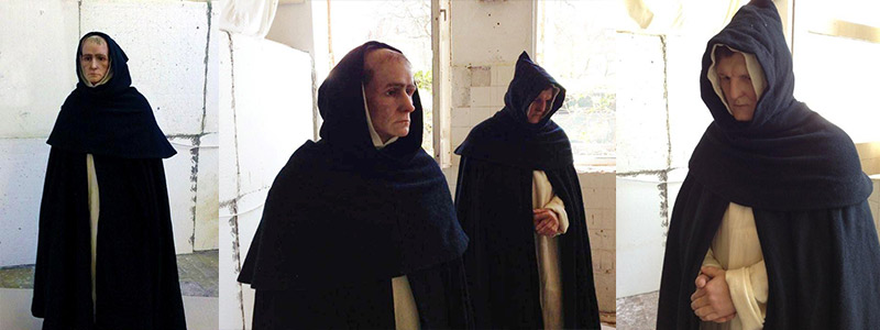 Lebensechte Figuren Dominikaner Mönche